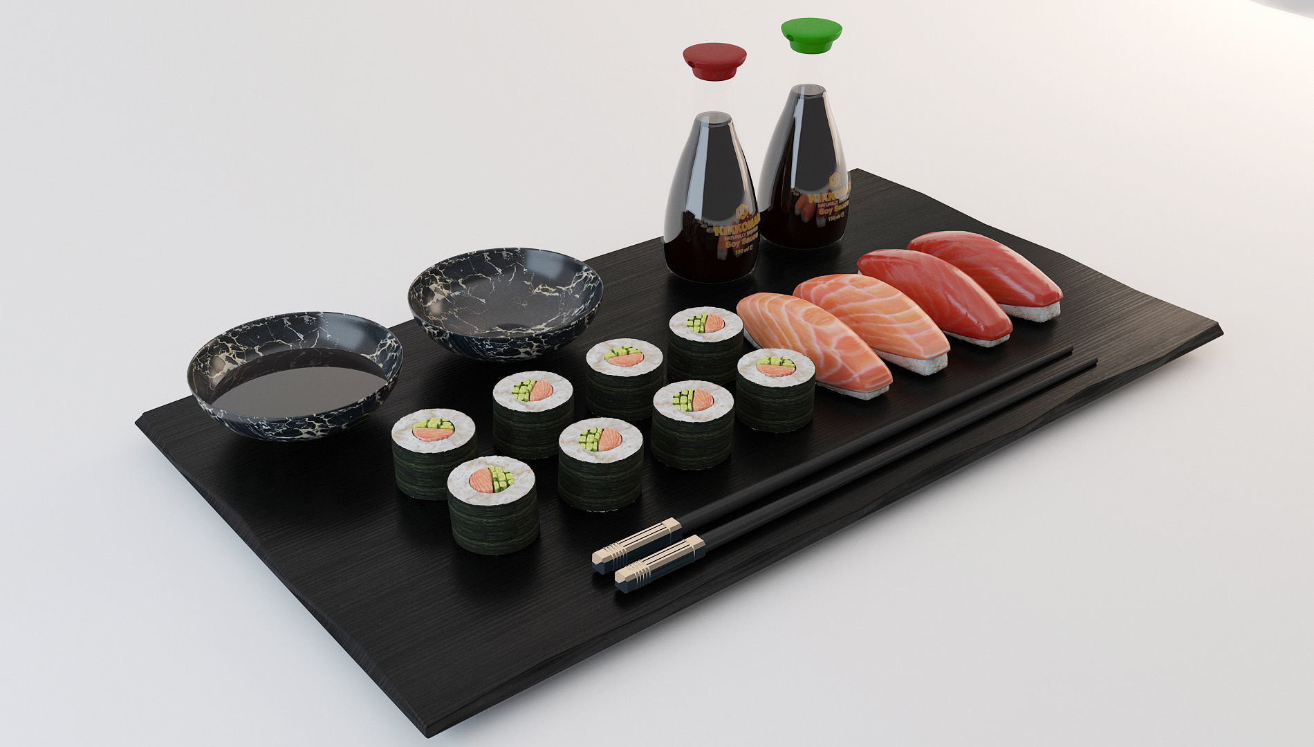 Japanese Sushi Restaurant 3D model_12