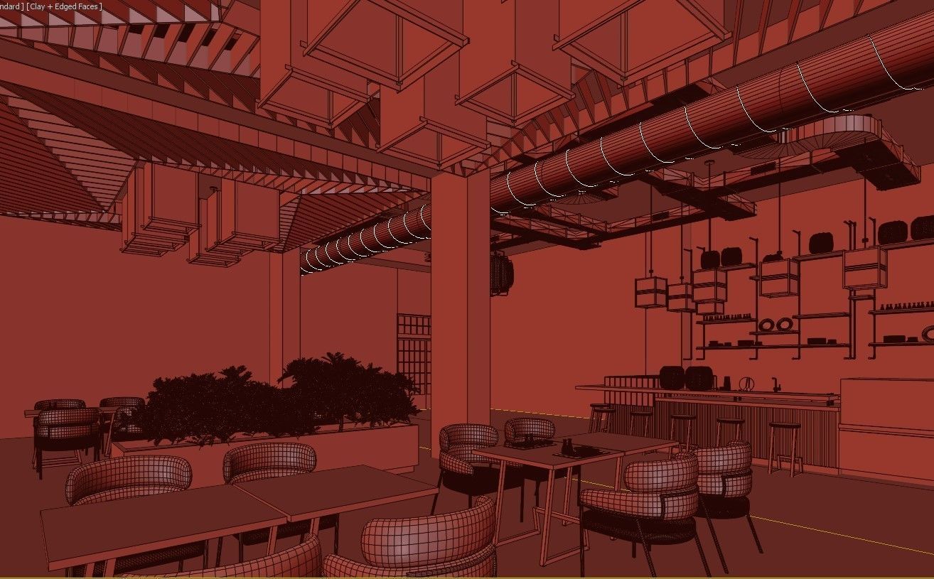 Japanese Sushi Restaurant 3D model_21