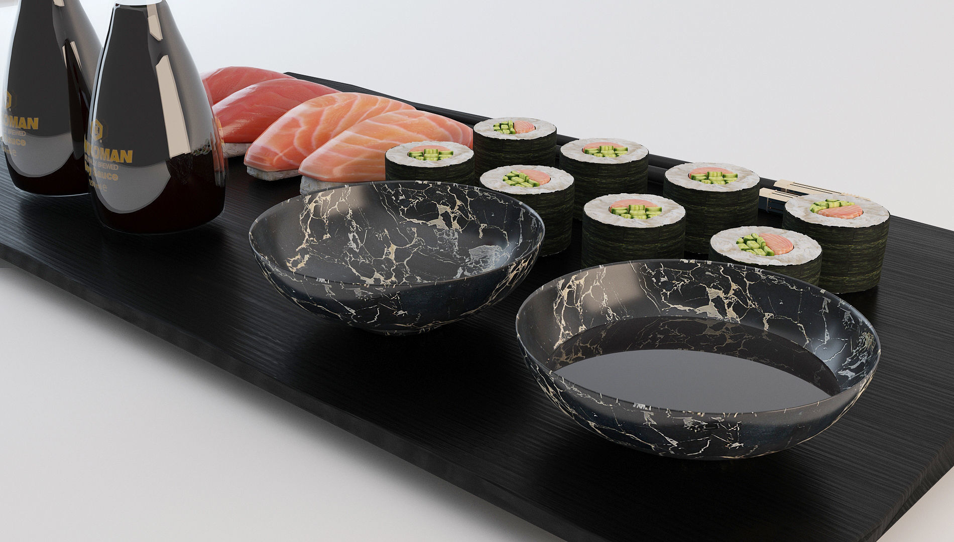 Japanese Sushi Restaurant 3D model_13