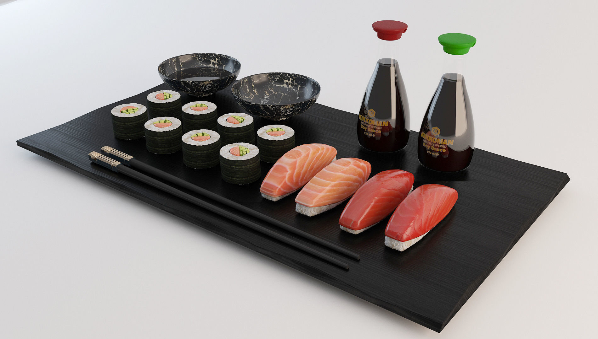 Japanese Sushi Restaurant 3D model_9
