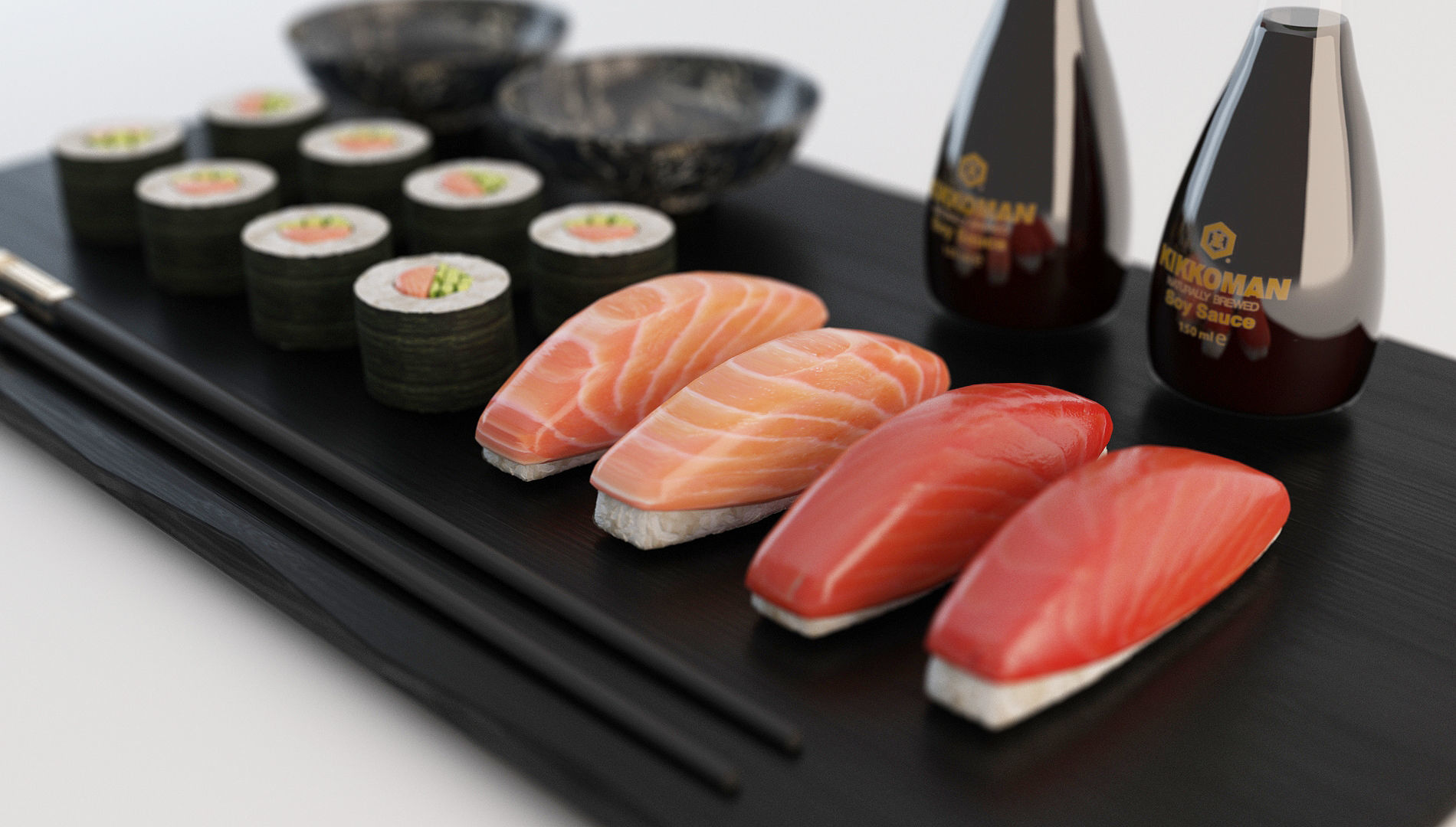 Japanese Sushi Restaurant 3D model_10