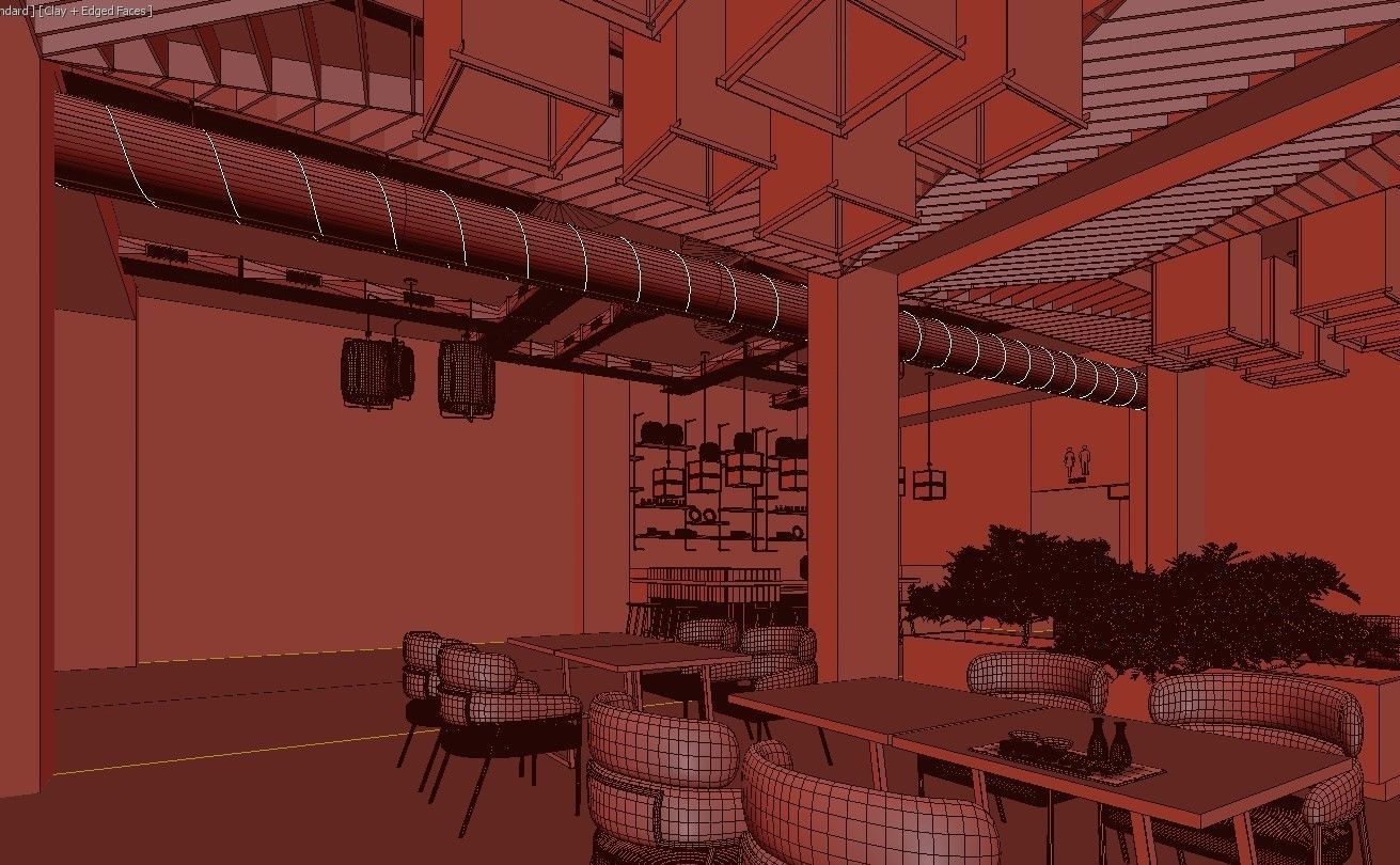 Japanese Sushi Restaurant 3D model_19