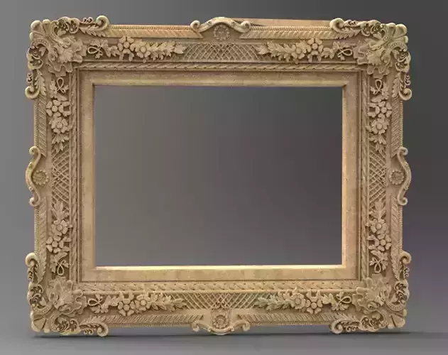 Frame Relief 4   3D model 3D print model