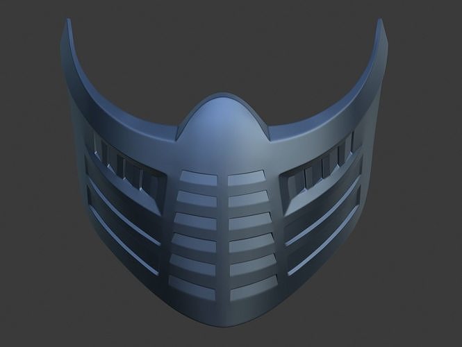 Sub Zero and Scorpion classic ninja mask for face Mortal Kombat 3D print model