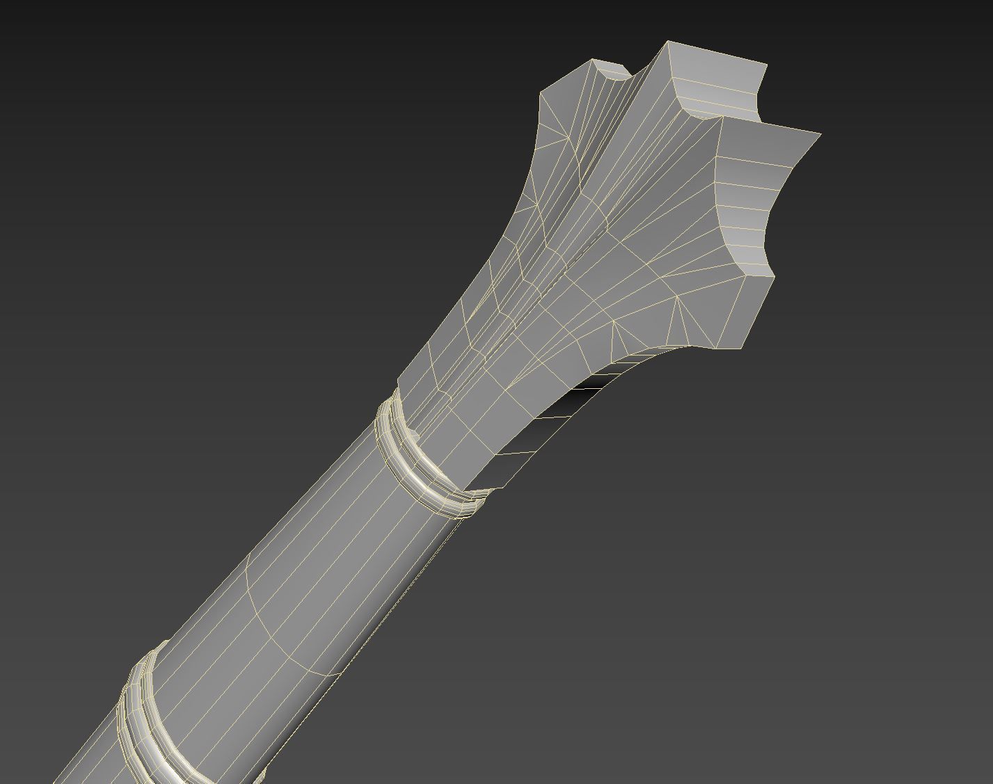 Medieval Sword for Games and Cinematics 01 Low-poly 3D model_17