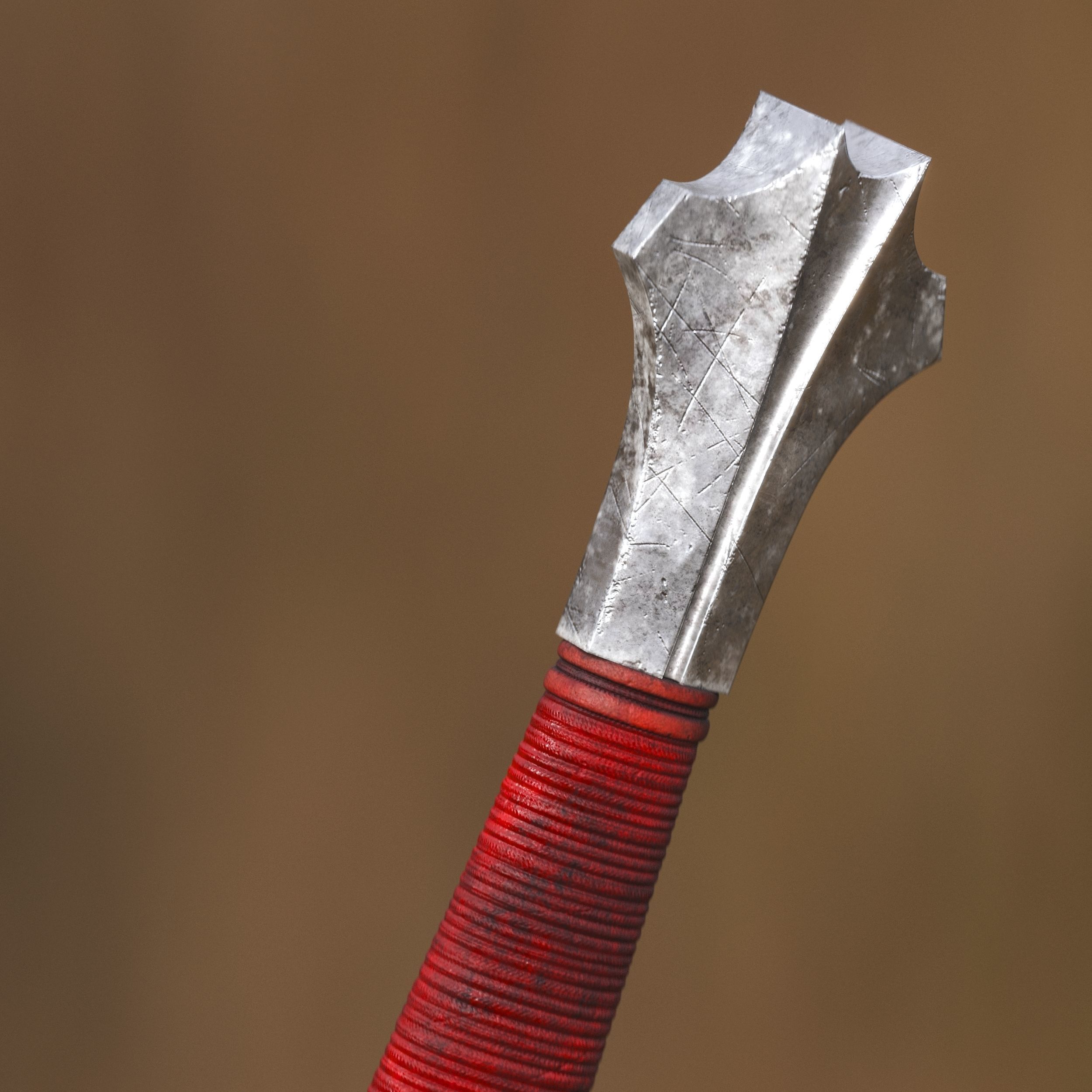 Medieval Sword for Games and Cinematics 01 Low-poly 3D model_9