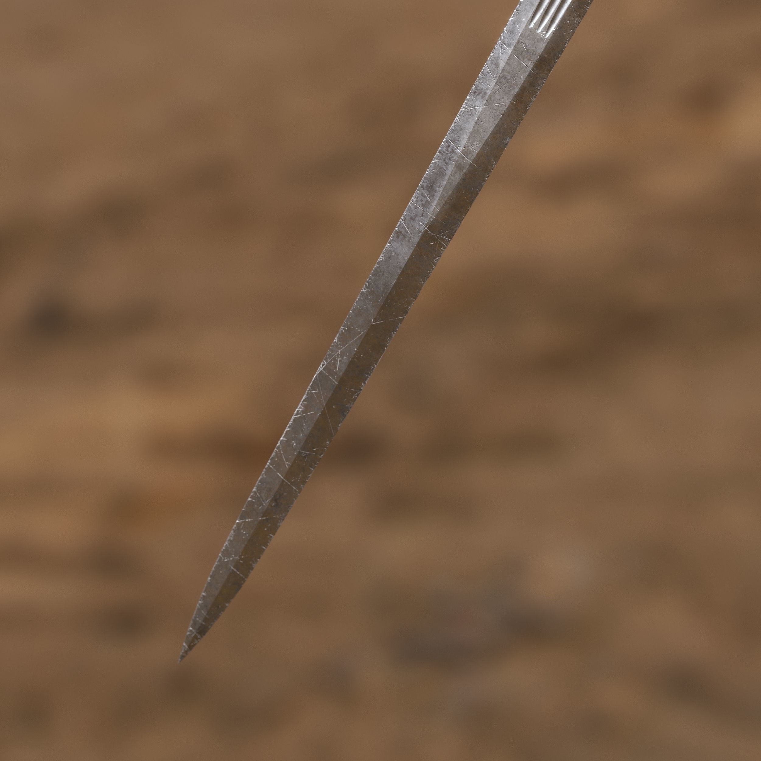 Medieval Sword for Games and Cinematics 01 Low-poly 3D model_11