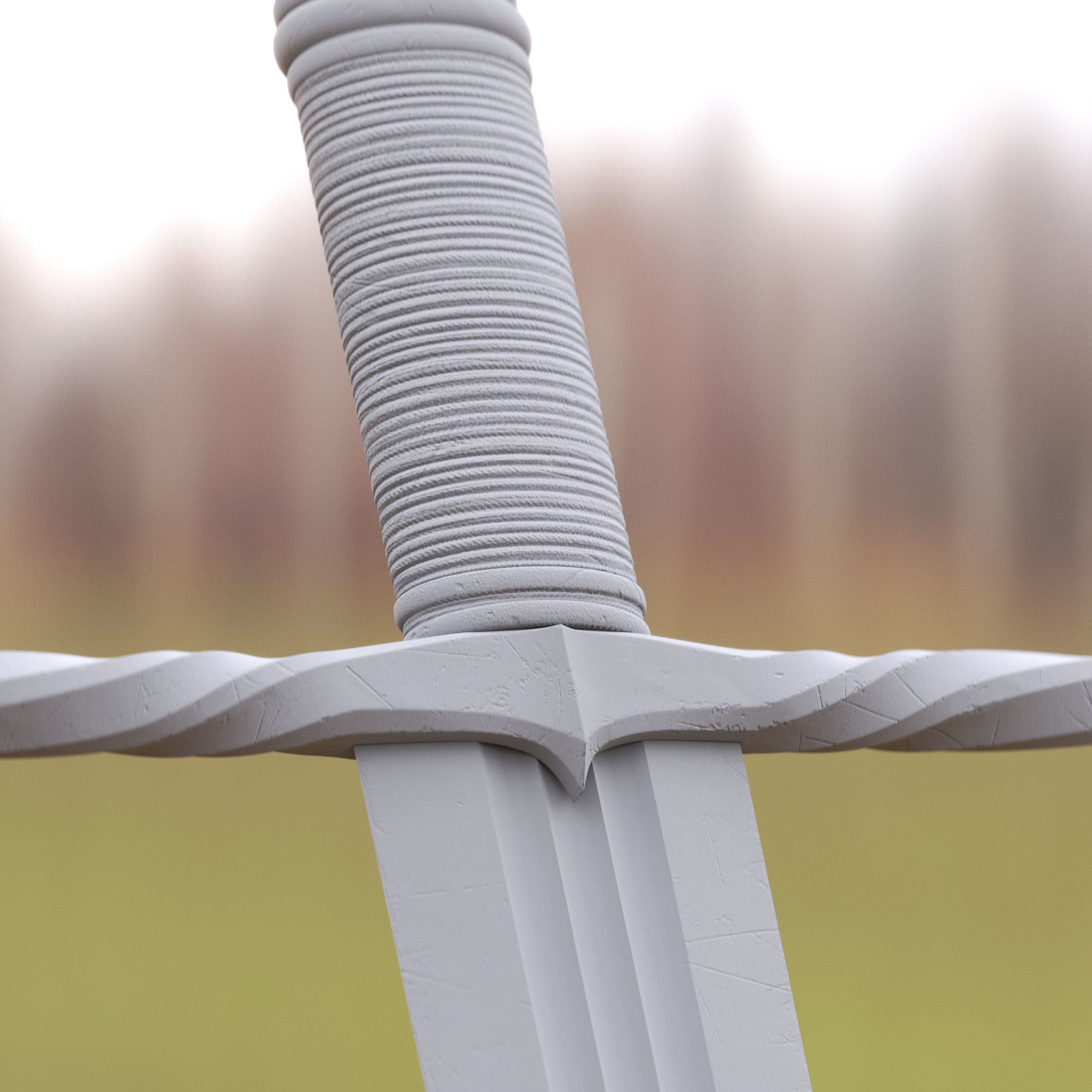 Medieval Sword for Games and Cinematics 01 Low-poly 3D model_14
