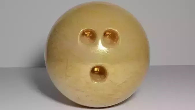 Bowling Ball Gold 3D model