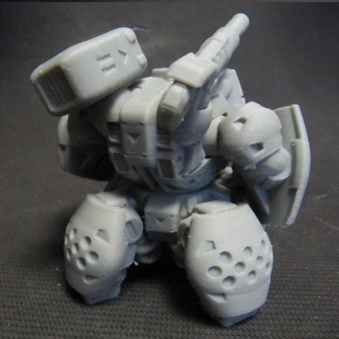 CHIBI-TECH SD - BLACKWIDOW CORE  3D print model_15