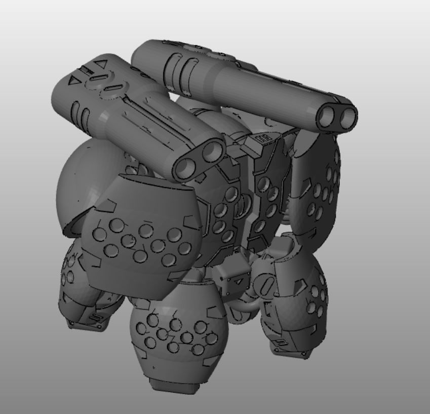 CHIBI-TECH SD - BLACKWIDOW CORE  3D print model_21