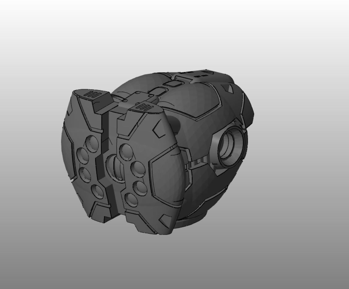 CHIBI-TECH SD - BLACKWIDOW CORE  3D print model_19