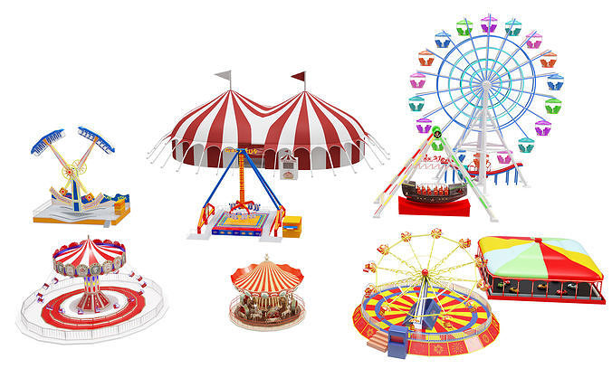 Amusement Park Equipment 3D model