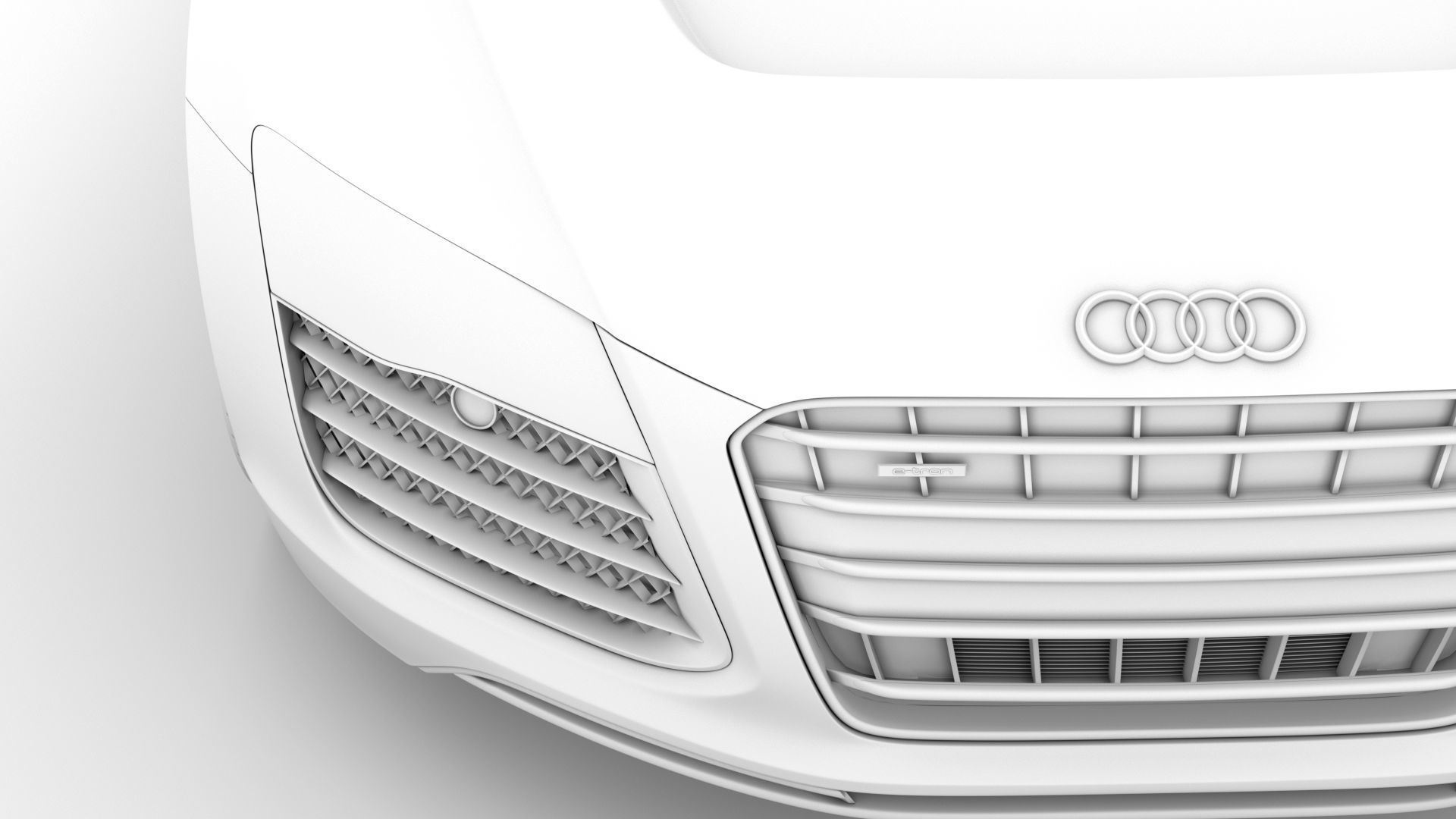 Audi R8 E Tron Spyder 2016 3D model_23