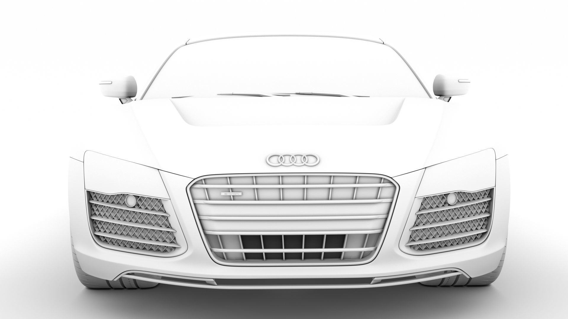 Audi R8 E Tron Spyder 2016 3D model_20