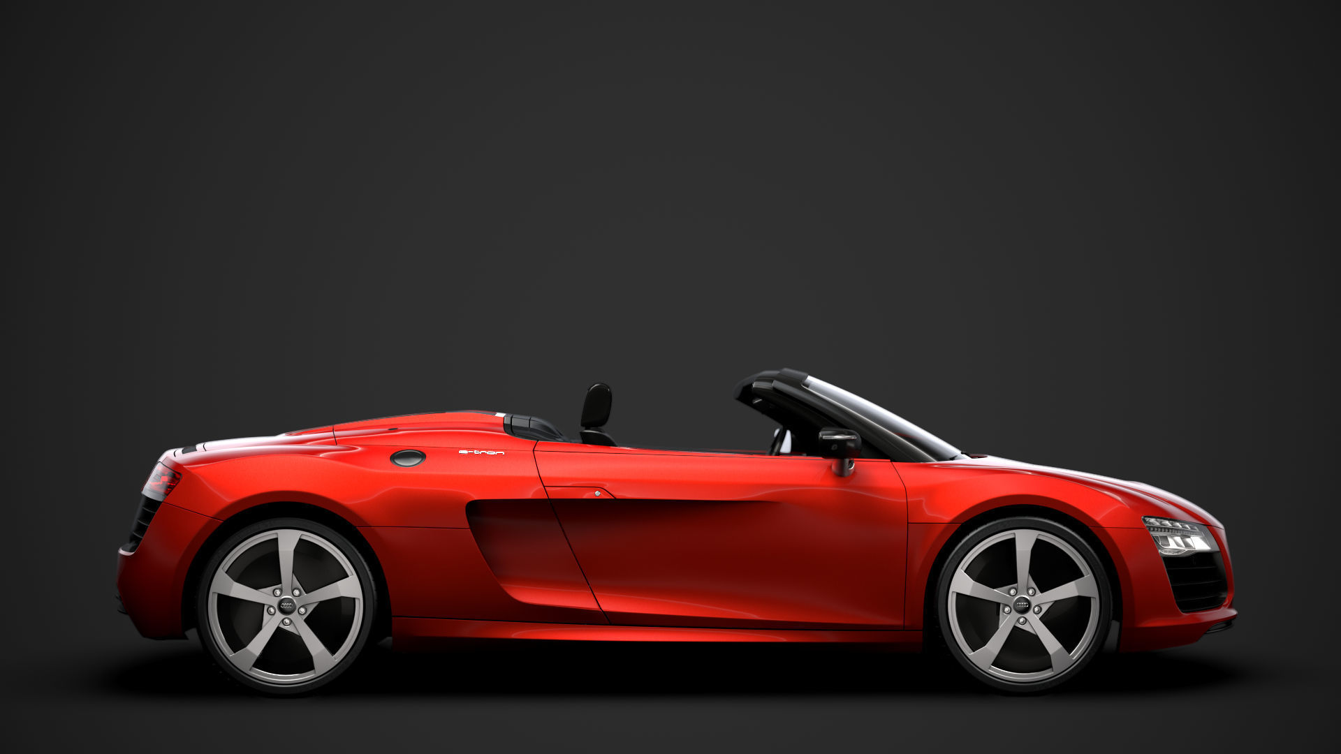 Audi R8 E Tron Spyder 2016 3D model_1