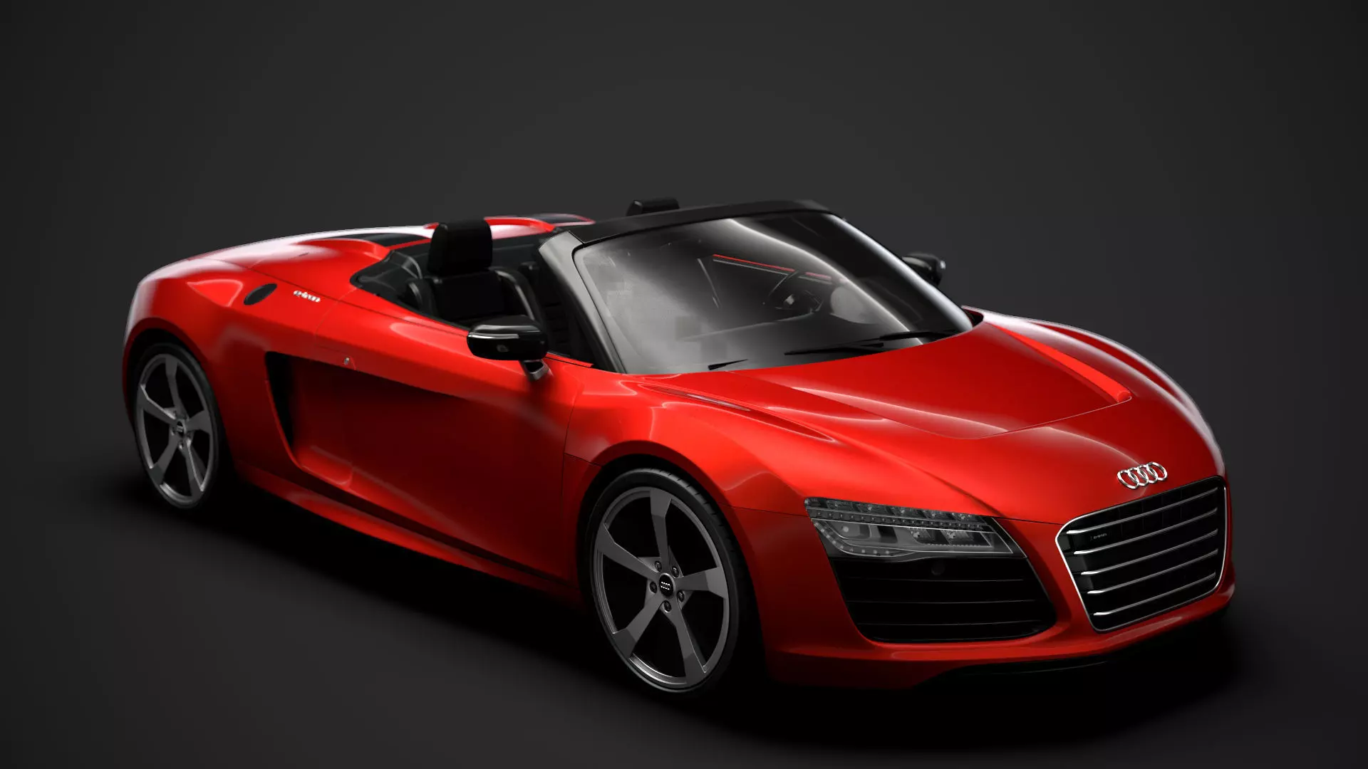 Audi R8 E Tron Spyder 2016 3D model_0