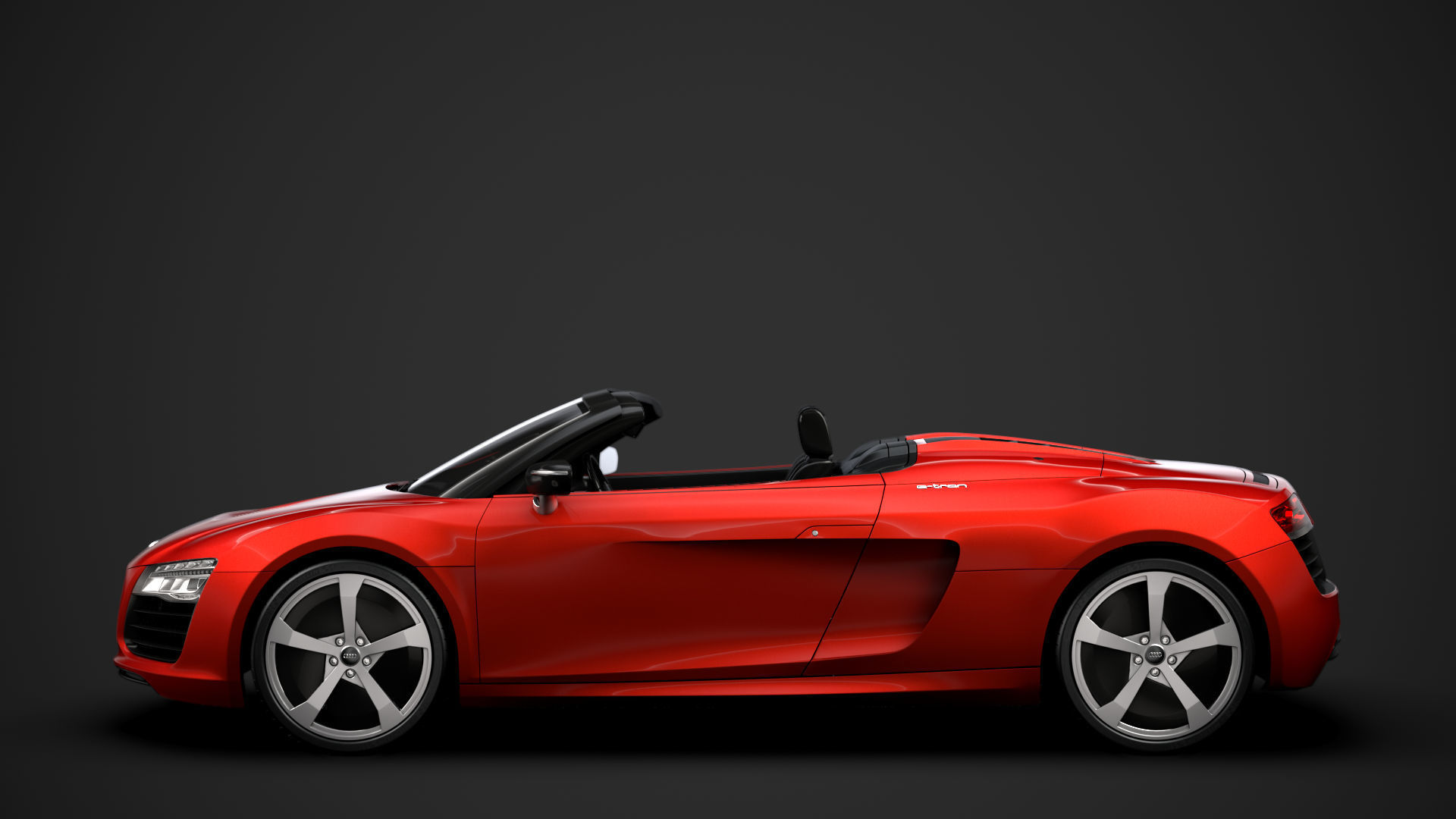 Audi R8 E Tron Spyder 2016 3D model_5