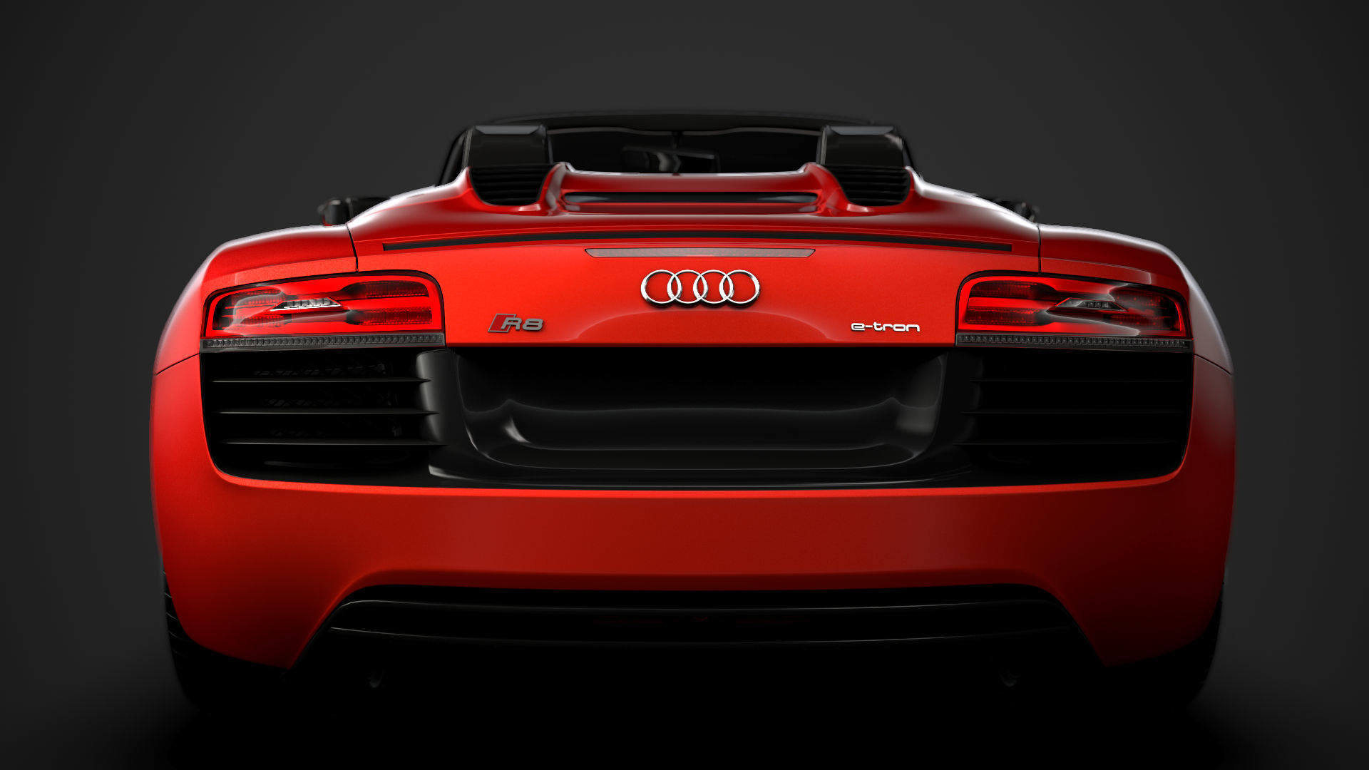 Audi R8 E Tron Spyder 2016 3D model_13