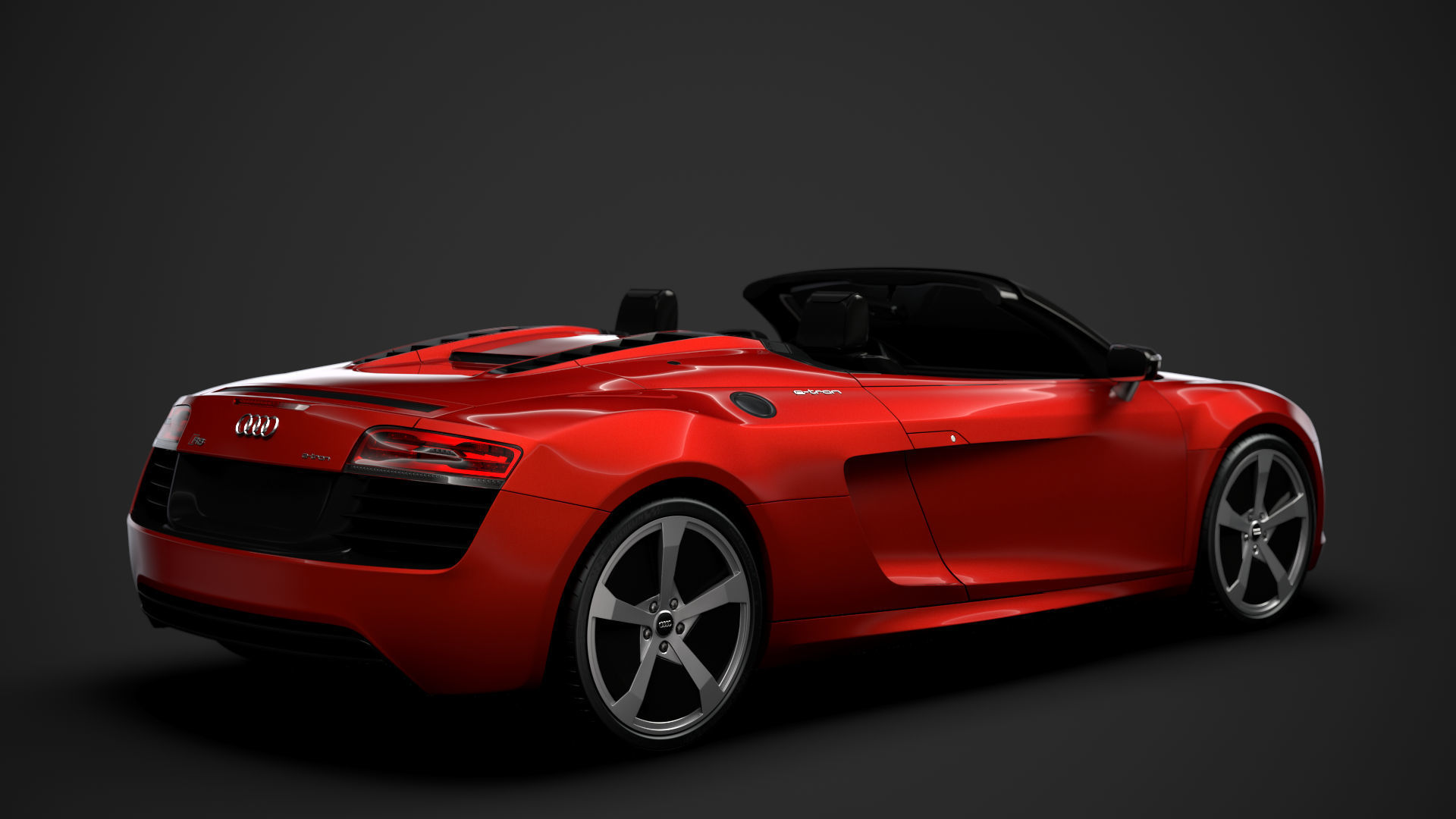 Audi R8 E Tron Spyder 2016 3D model_2