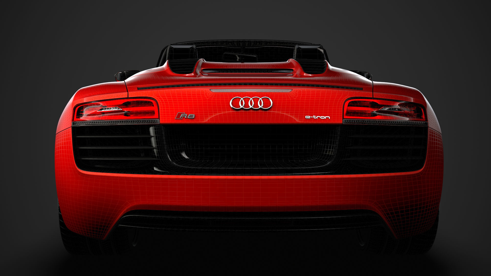 Audi R8 E Tron Spyder 2016 3D model_41