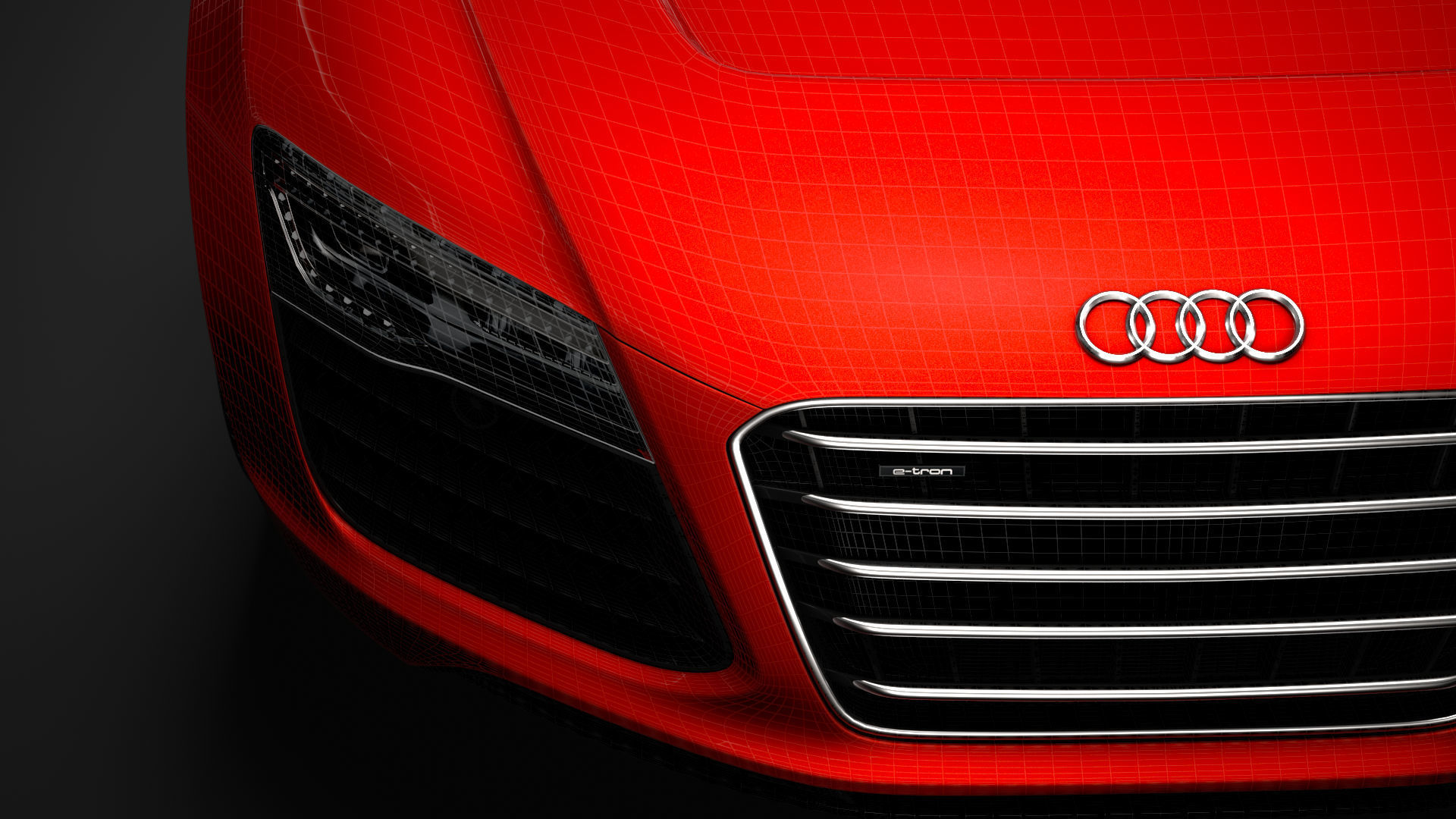 Audi R8 E Tron Spyder 2016 3D model_37