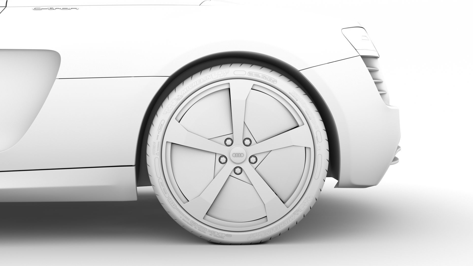 Audi R8 E Tron Spyder 2016 3D model_21