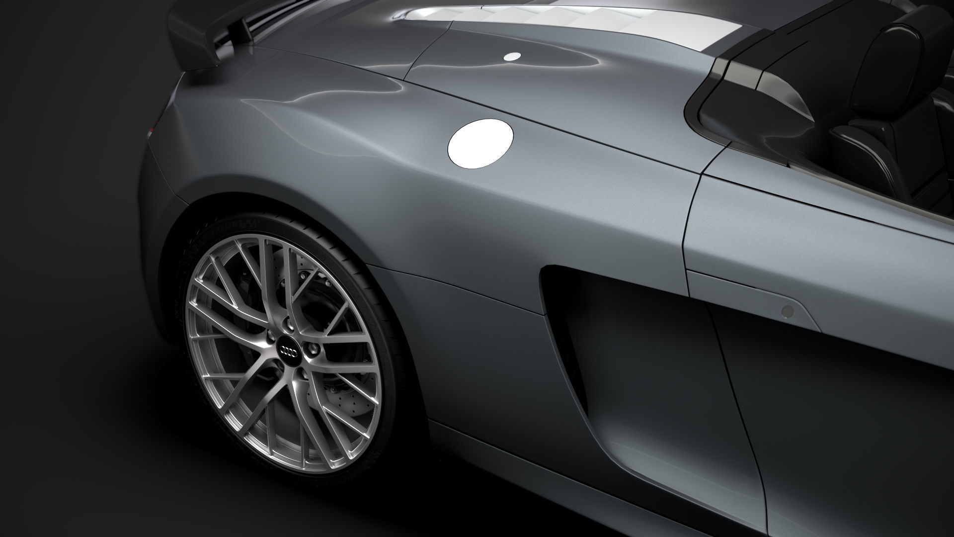 Audi R8 LMX Spyder 2016 3D model_11