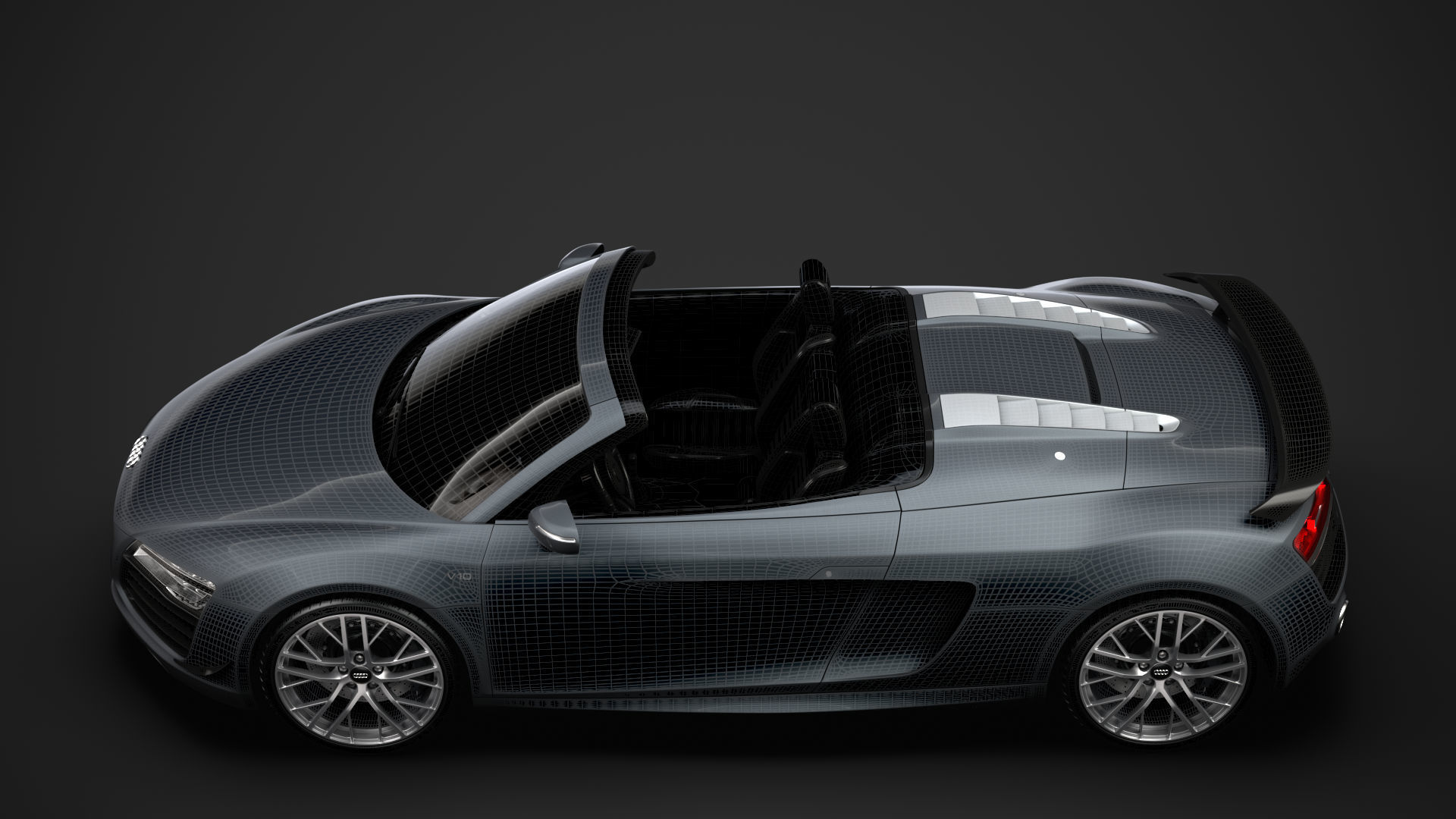 Audi R8 LMX Spyder 2016 3D model_32