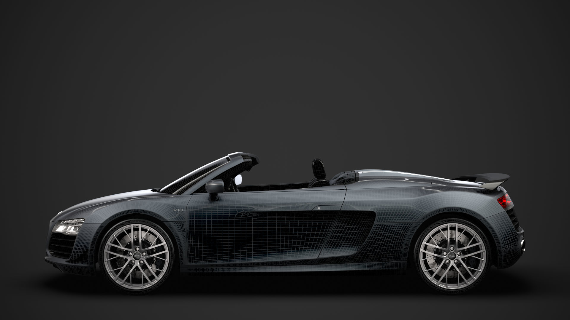 Audi R8 LMX Spyder 2016 3D model_33