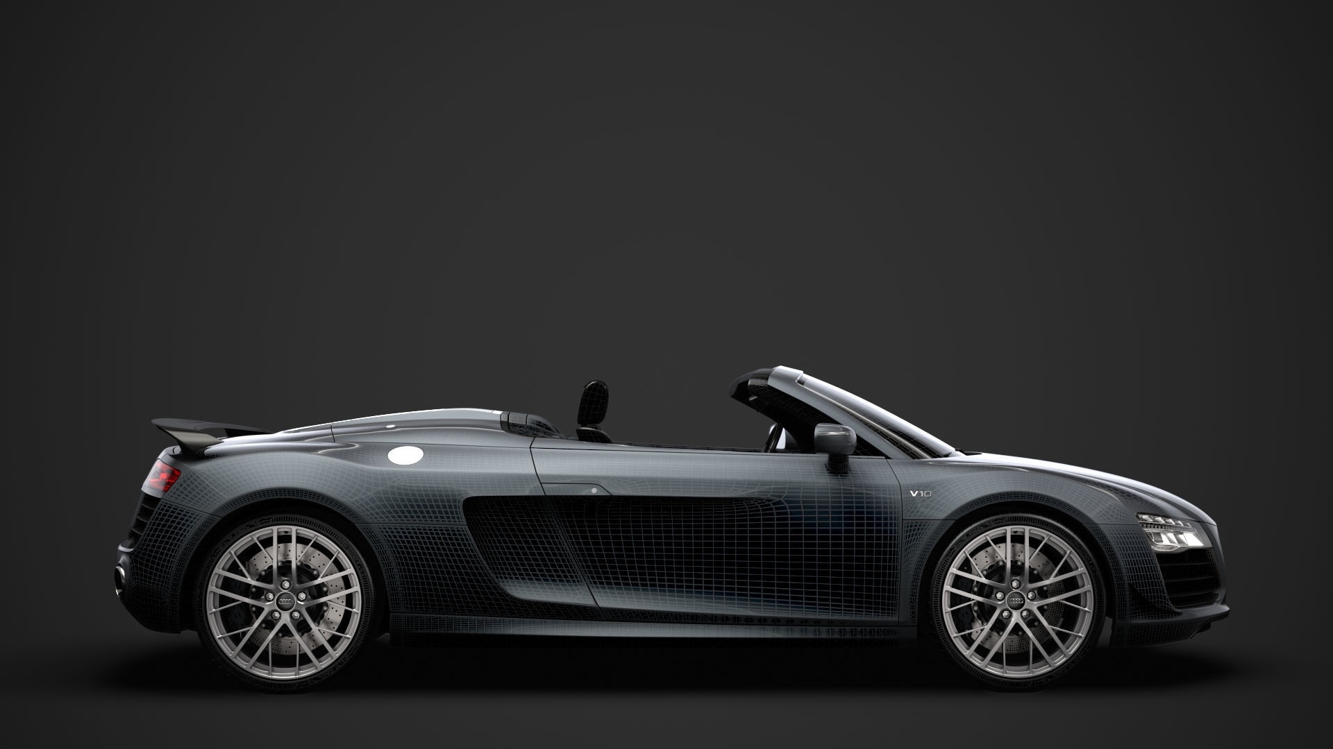Audi R8 LMX Spyder 2016 3D model_29
