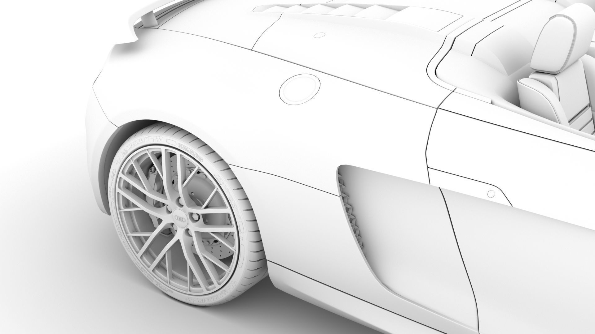 Audi R8 LMX Spyder 2016 3D model_25