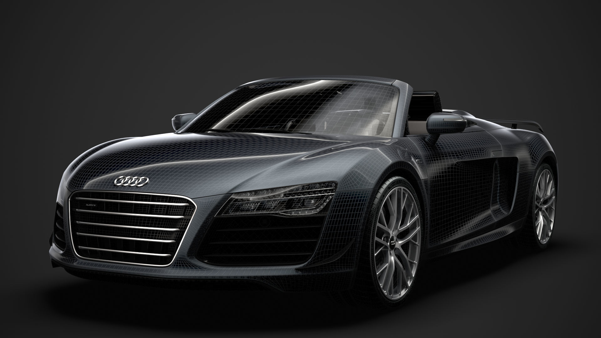 Audi R8 LMX Spyder 2016 3D model_36