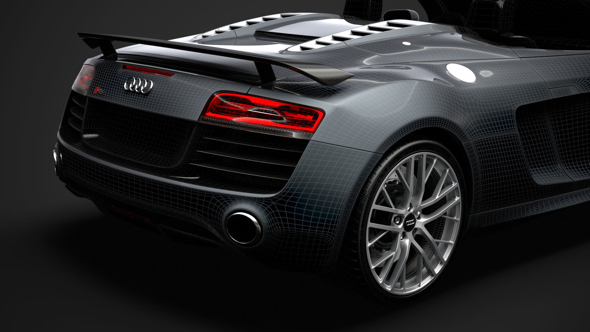 Audi R8 LMX Spyder 2016 3D model_38