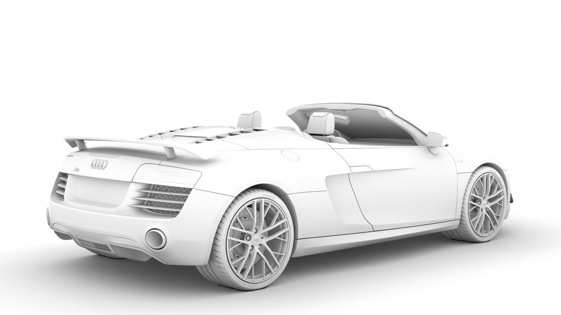 Audi R8 LMX Spyder 2016 3D model_16