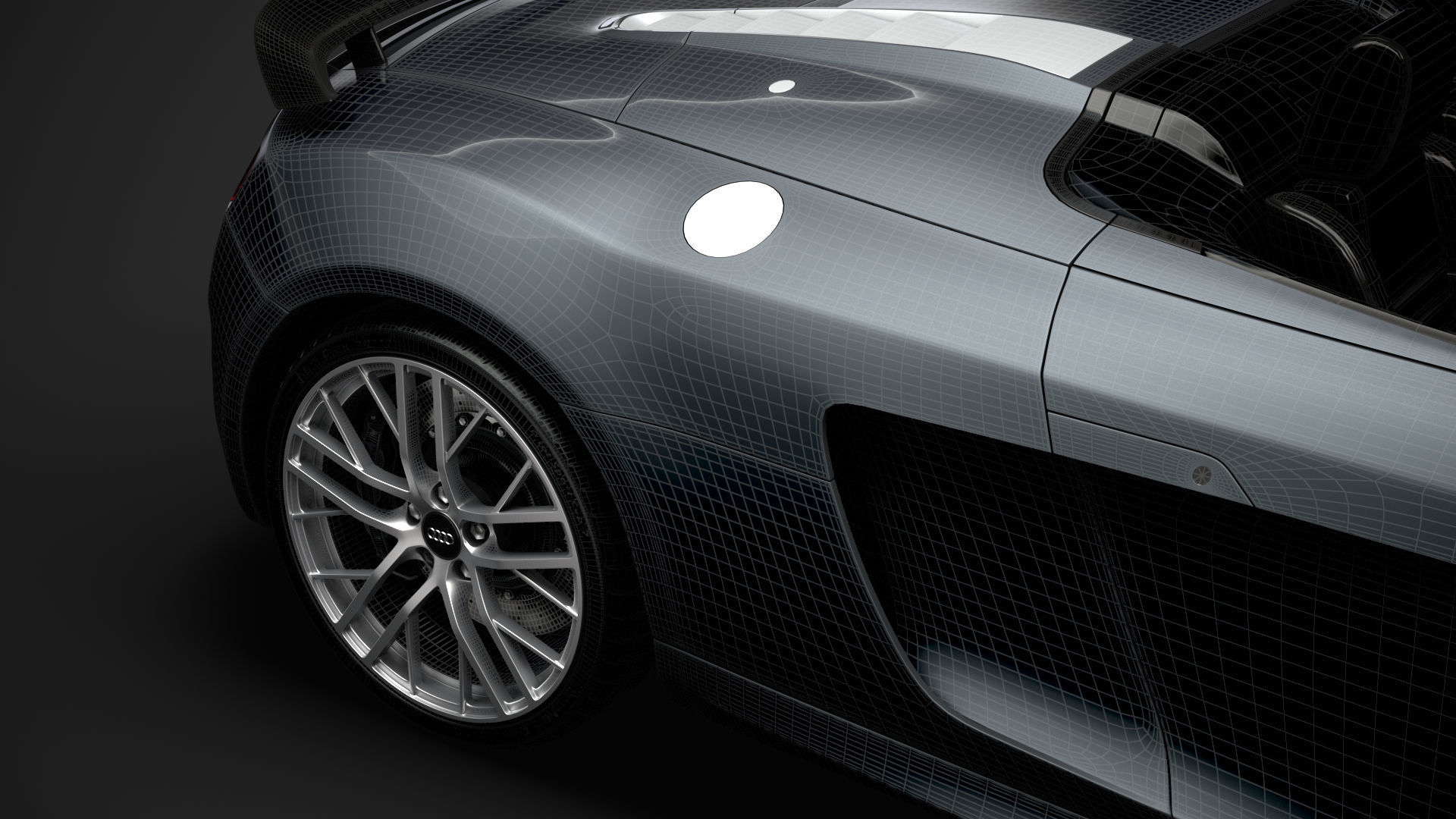 Audi R8 LMX Spyder 2016 3D model_39