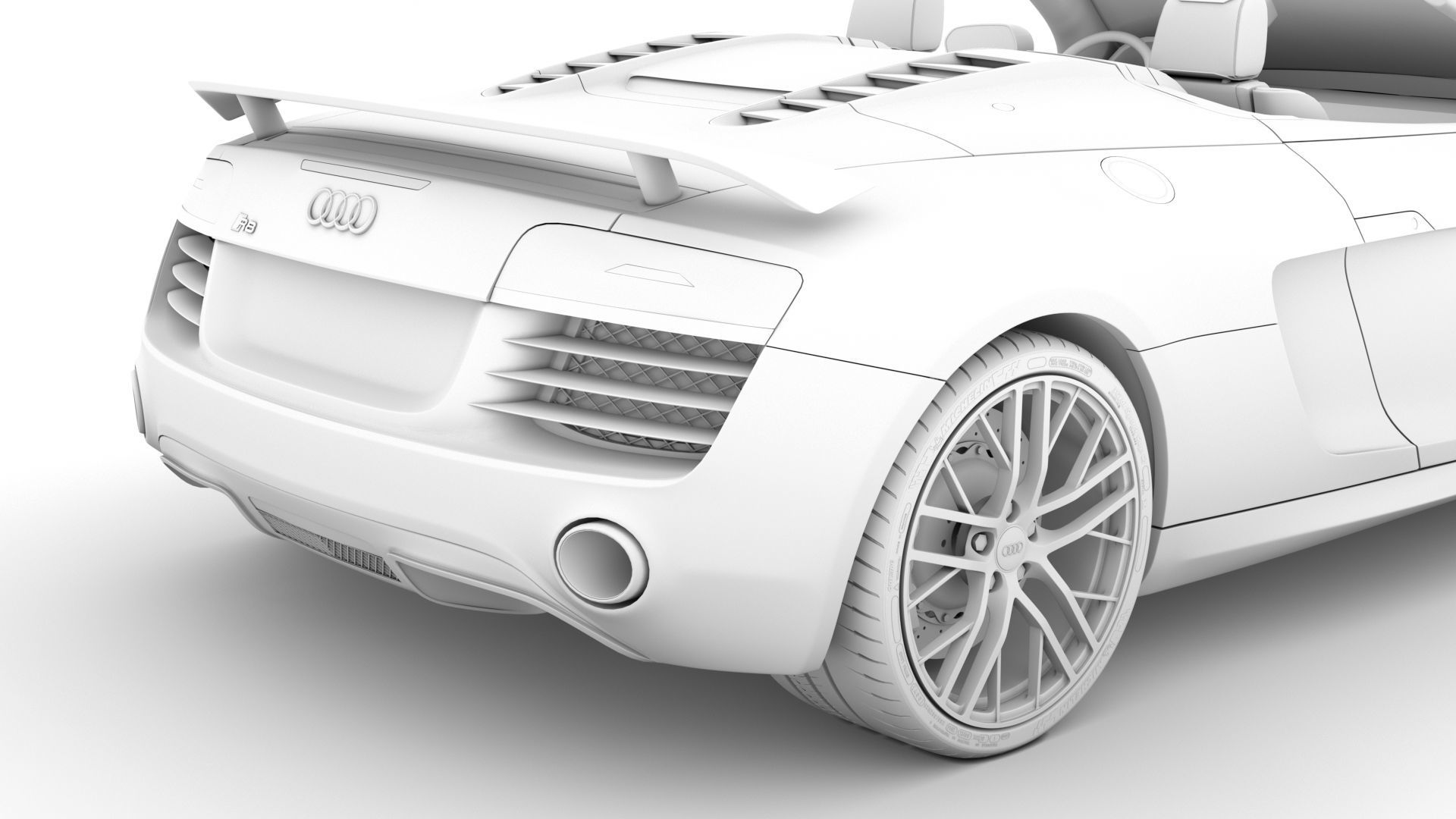 Audi R8 LMX Spyder 2016 3D model_24