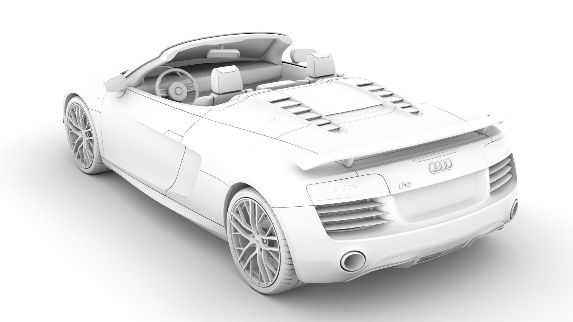 Audi R8 LMX Spyder 2016 3D model_17