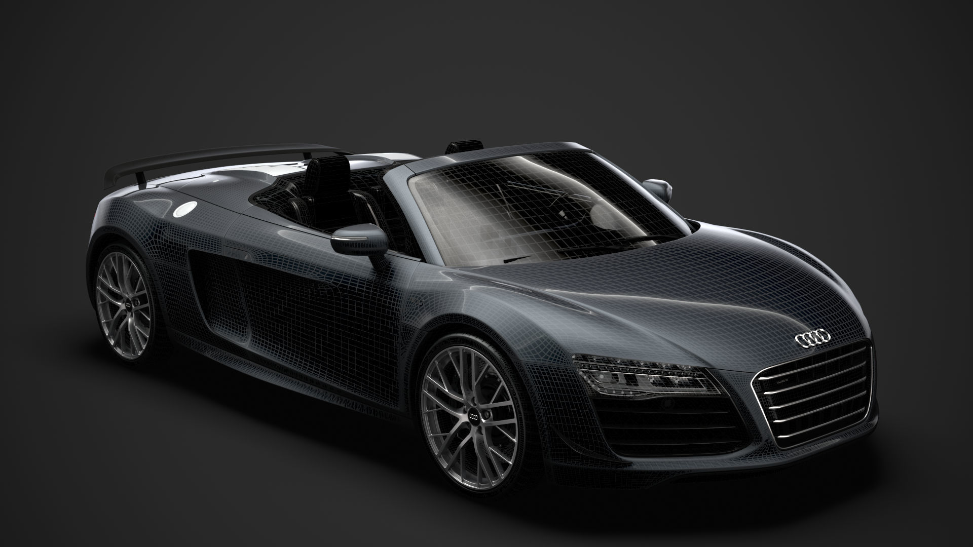 Audi R8 LMX Spyder 2016 3D model_28