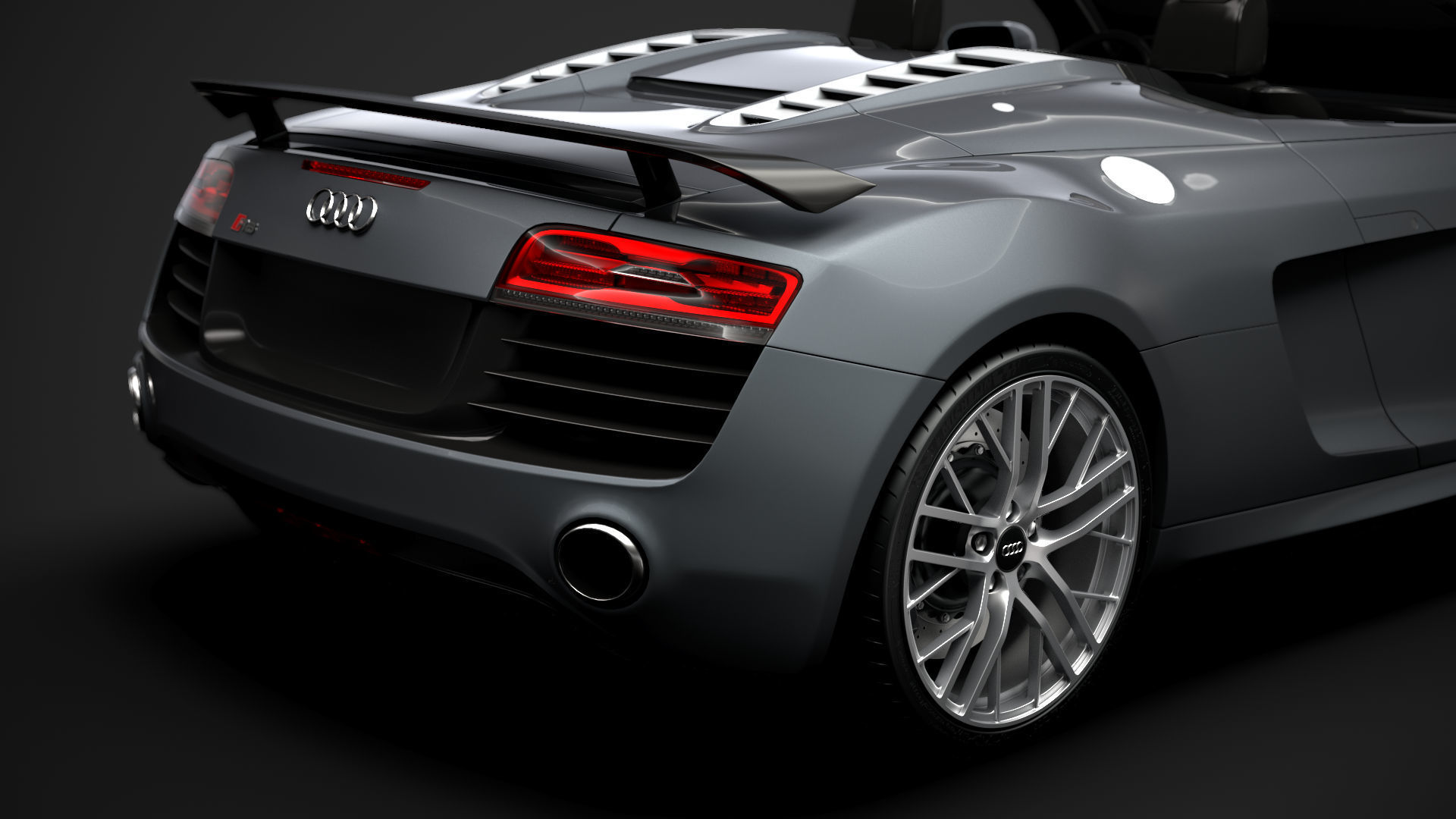 Audi R8 LMX Spyder 2016 3D model_10