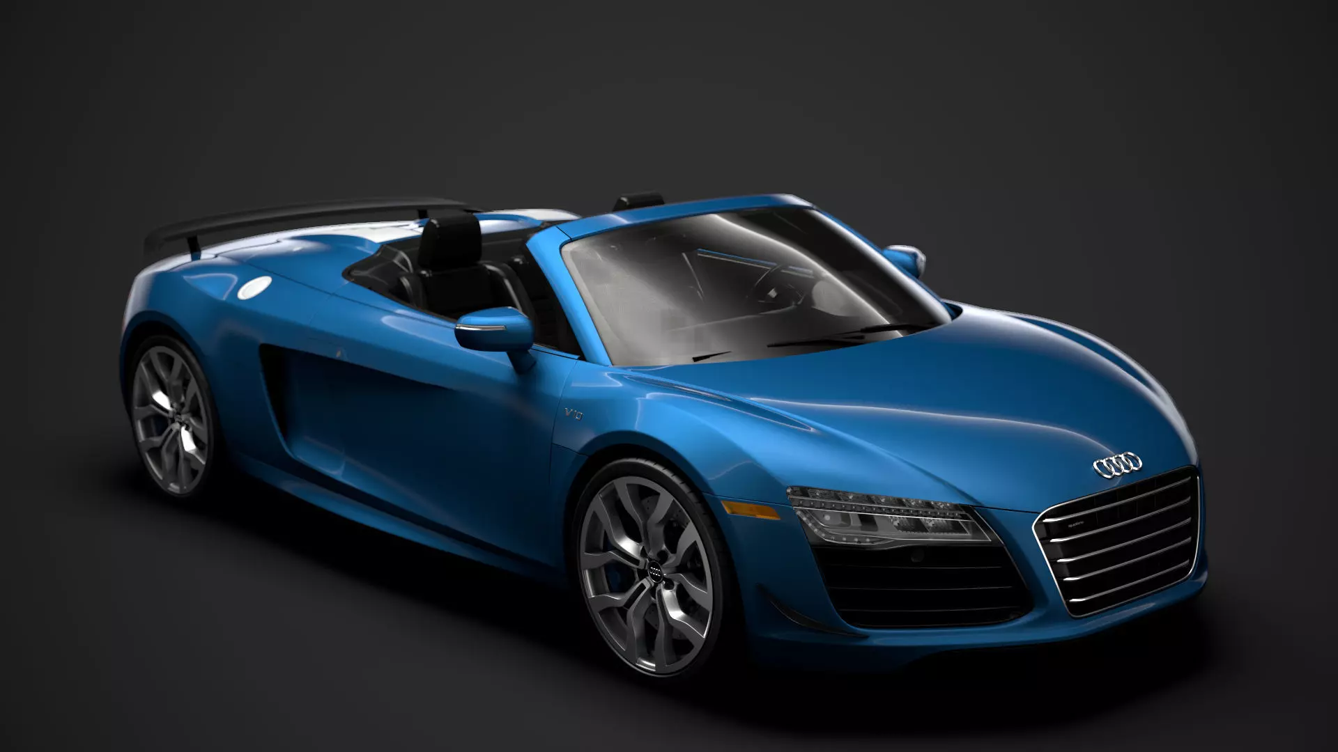 Audi R8 V10 Competitions Spyder 2016 3D model_0