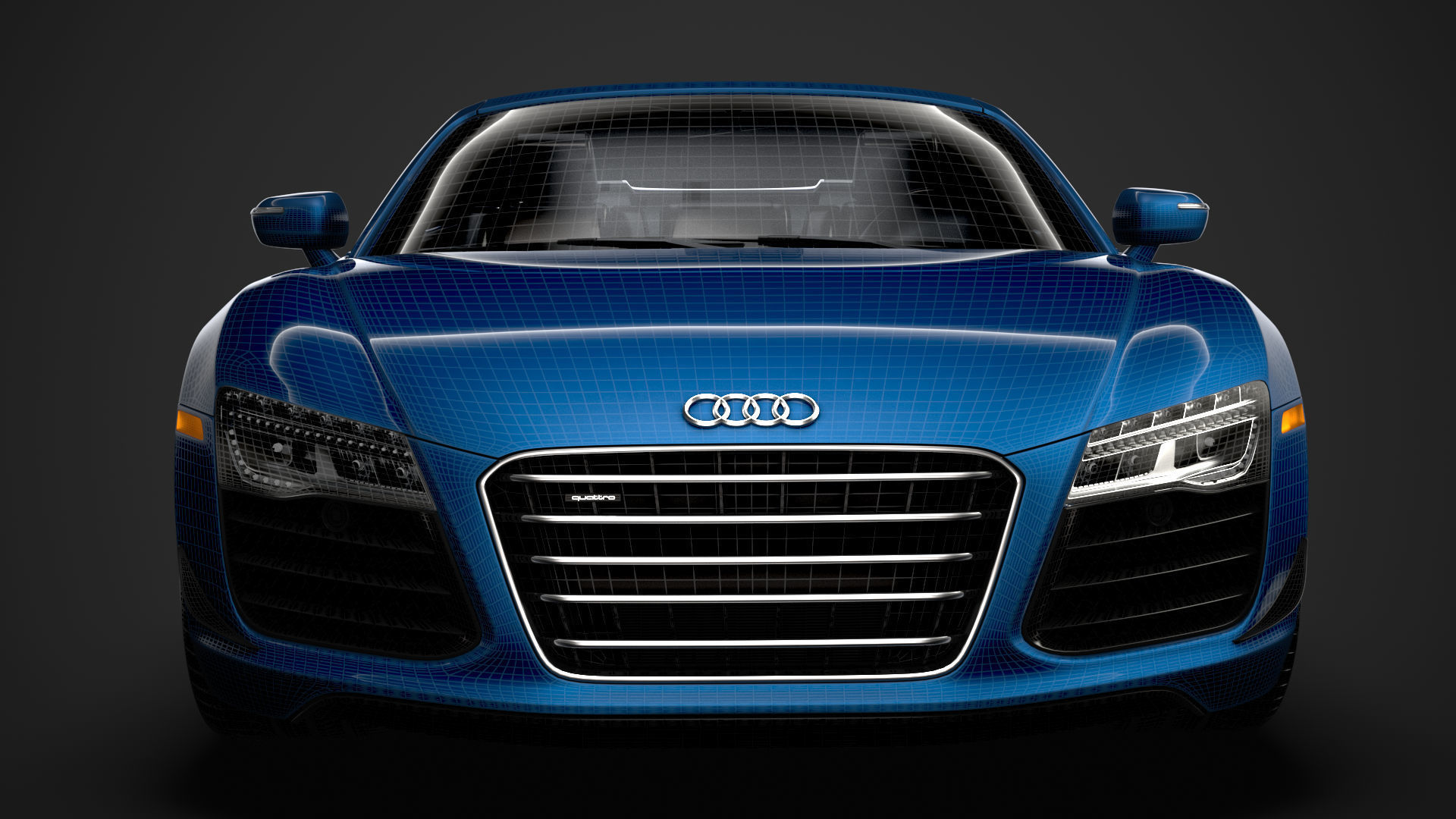 Audi R8 V10 Competitions Spyder 2016 3D model_34