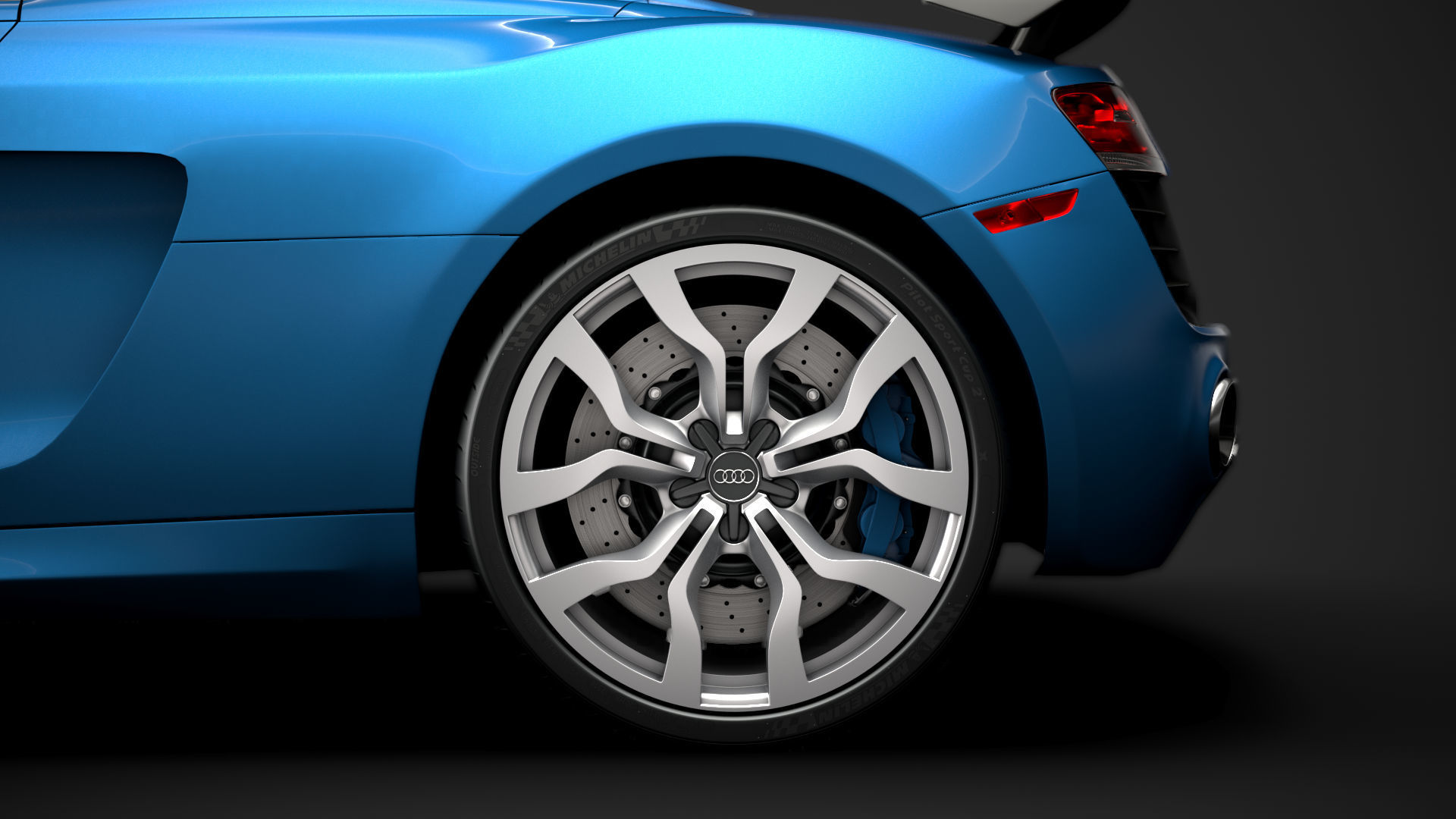 Audi R8 V10 Competitions Spyder 2016 3D model_7