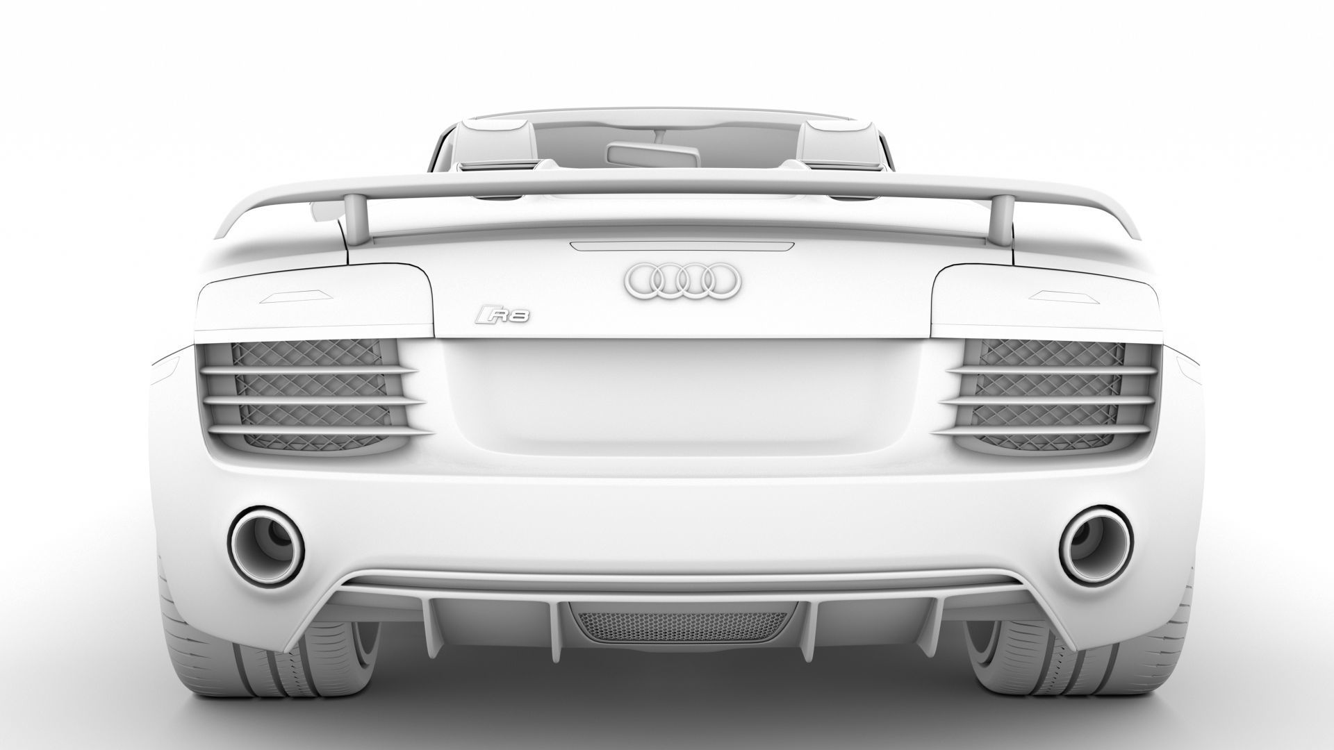 Audi R8 V10 Competitions Spyder 2016 3D model_27