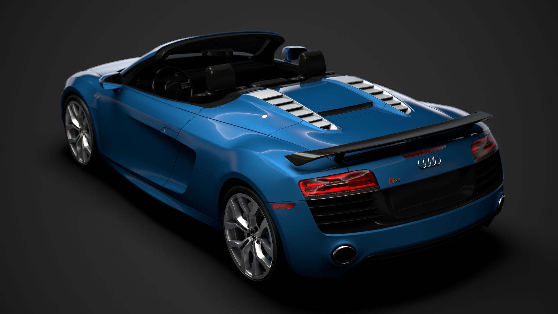 Audi R8 V10 Competitions Spyder 2016 3D model_3