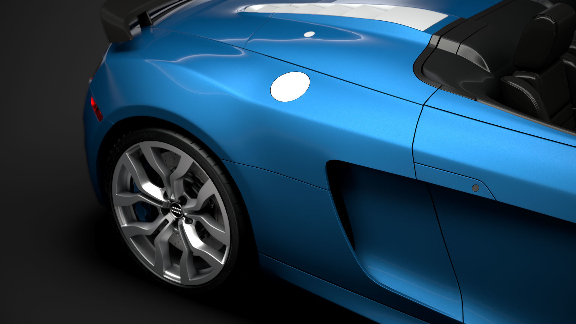 Audi R8 V10 Competitions Spyder 2016 3D model_11