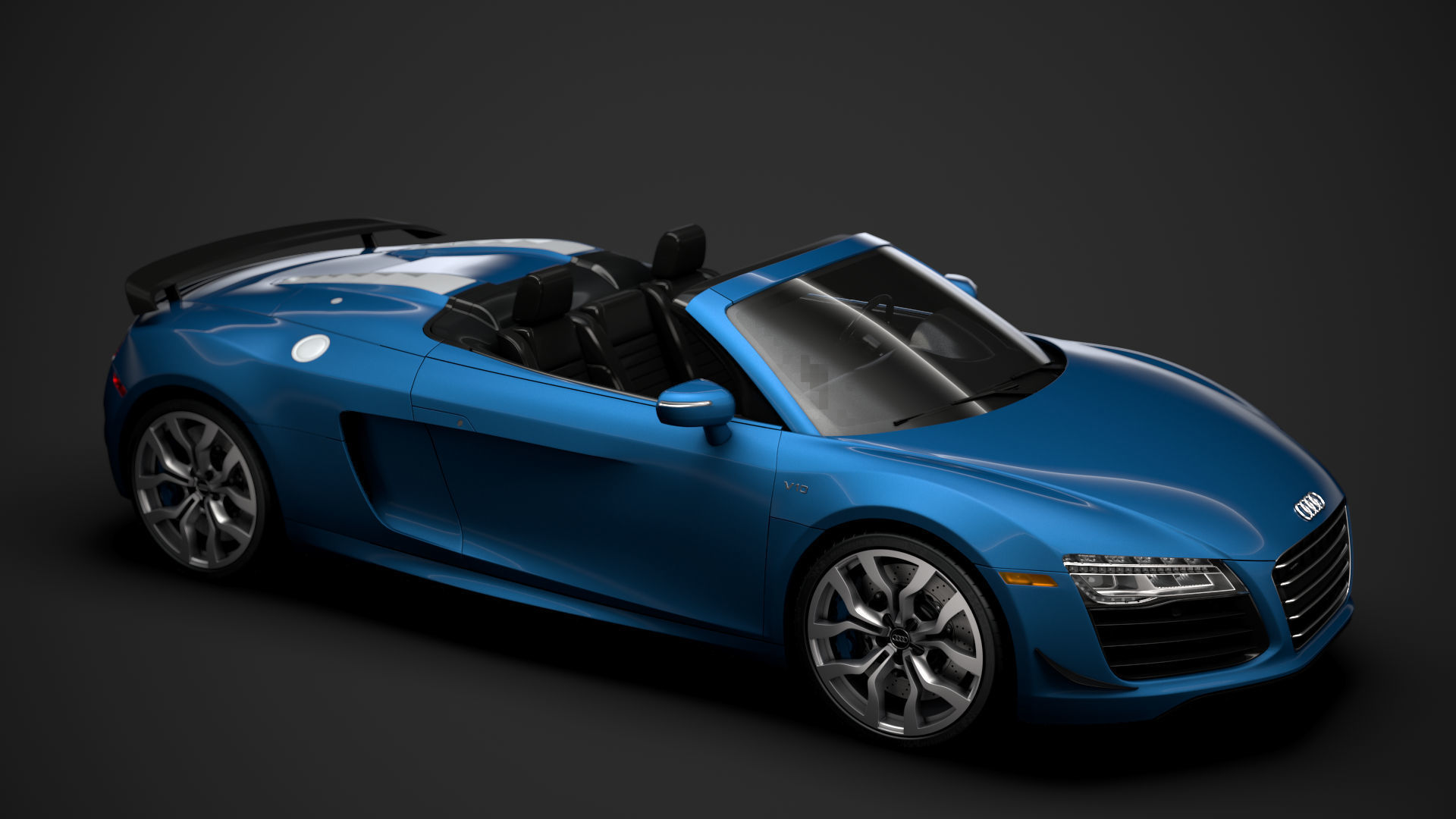 Audi R8 V10 Competitions Spyder 2016 3D model_12