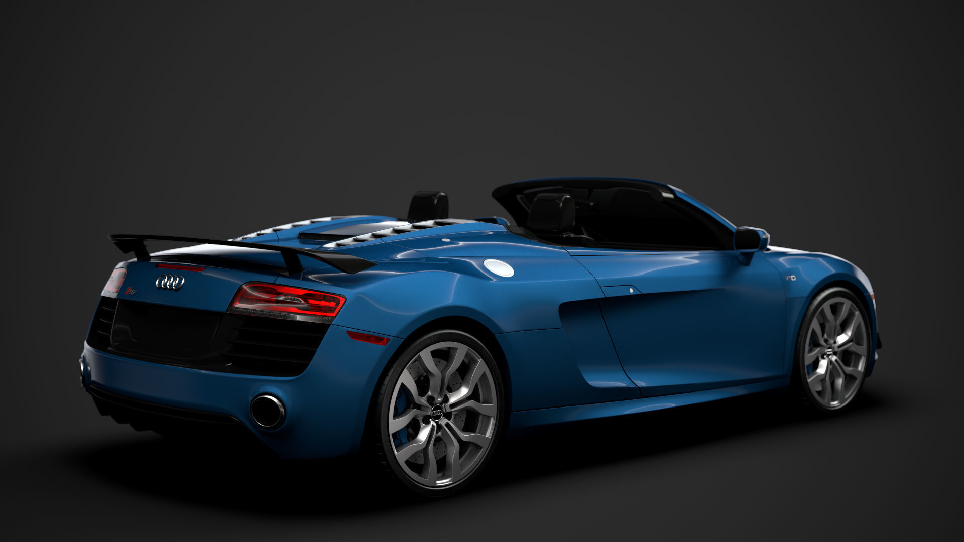 Audi R8 V10 Competitions Spyder 2016 3D model_2