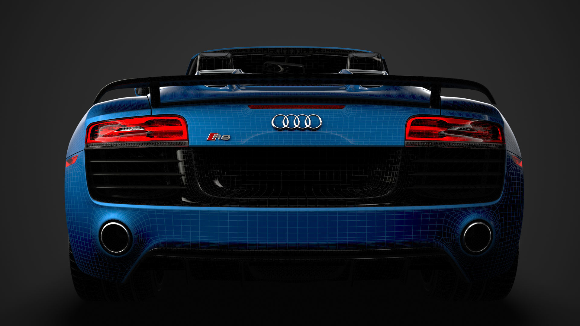 Audi R8 V10 Competitions Spyder 2016 3D model_41