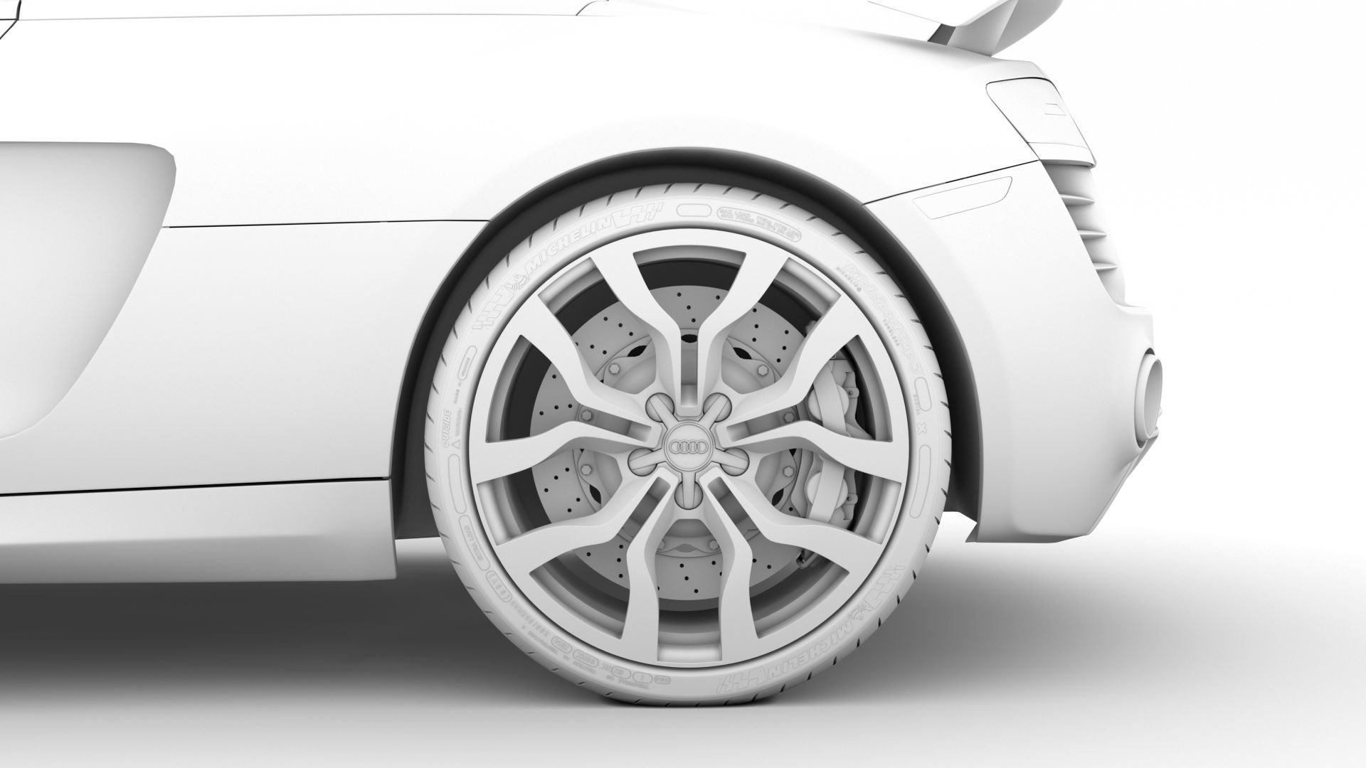 Audi R8 V10 Competitions Spyder 2016 3D model_21